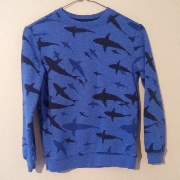 Cat & Jack Other - Cat & Jack Shark Sweatshirt Sz. 6/7